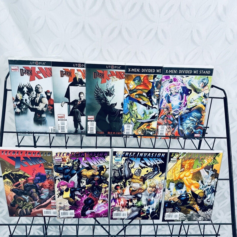 Dark X-men 1-3, Divided We Stand 1-2, Secret Invasion Xmen 1-4 Mini Series Lot